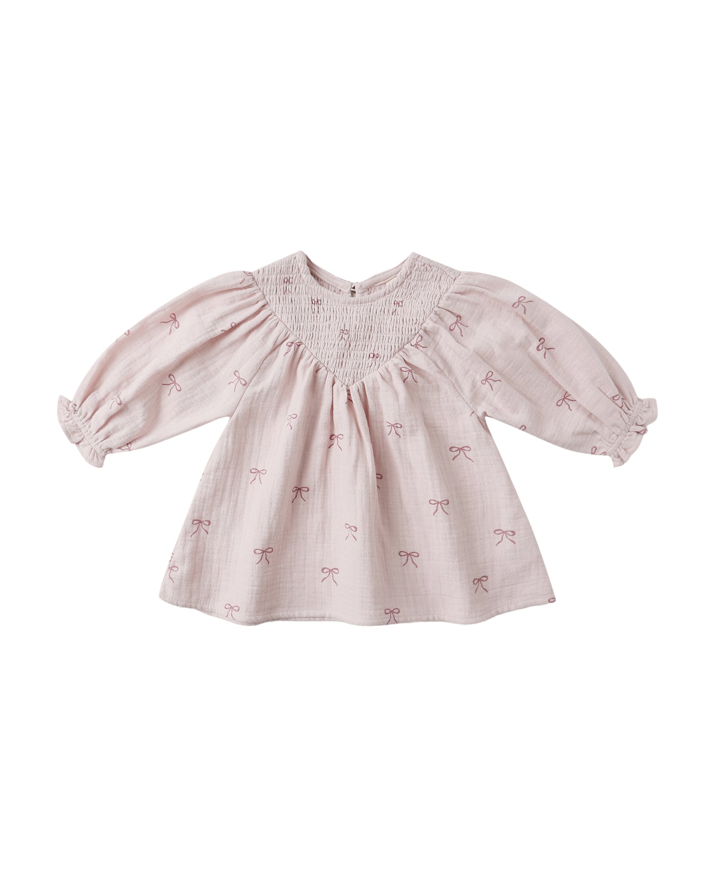 Bows V Smocked Dress