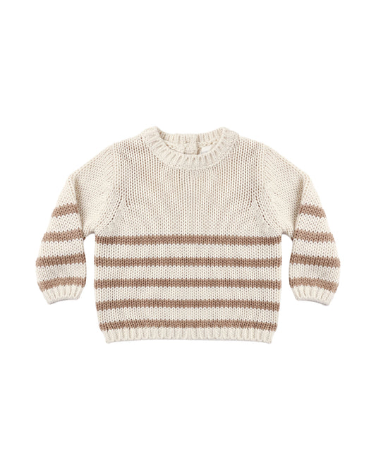 Almond Stripe Rex Sweater