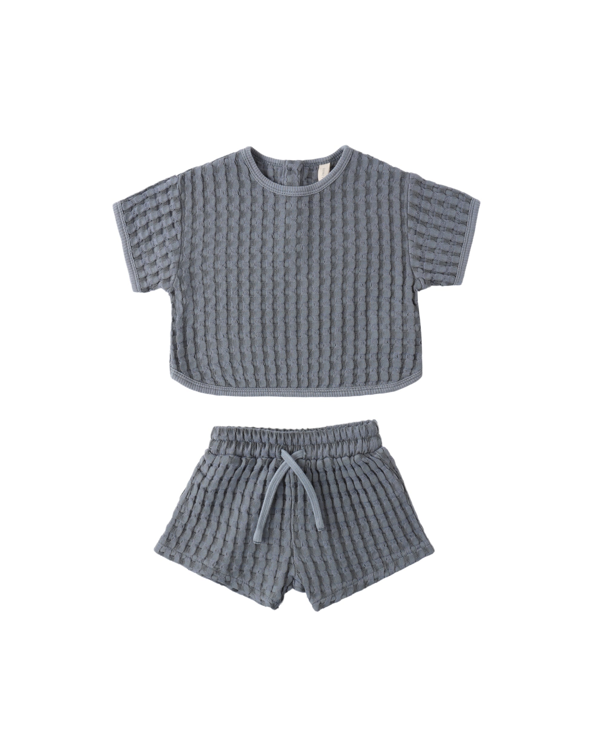 Quincy Mae Ocean Jayden Set featuring a soft, pastel-colored baby clothing set with ocean-inspired patterns and cozy fabric.
