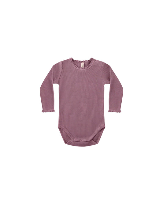 Mulberry Waffle Long sleeve Bodysuit