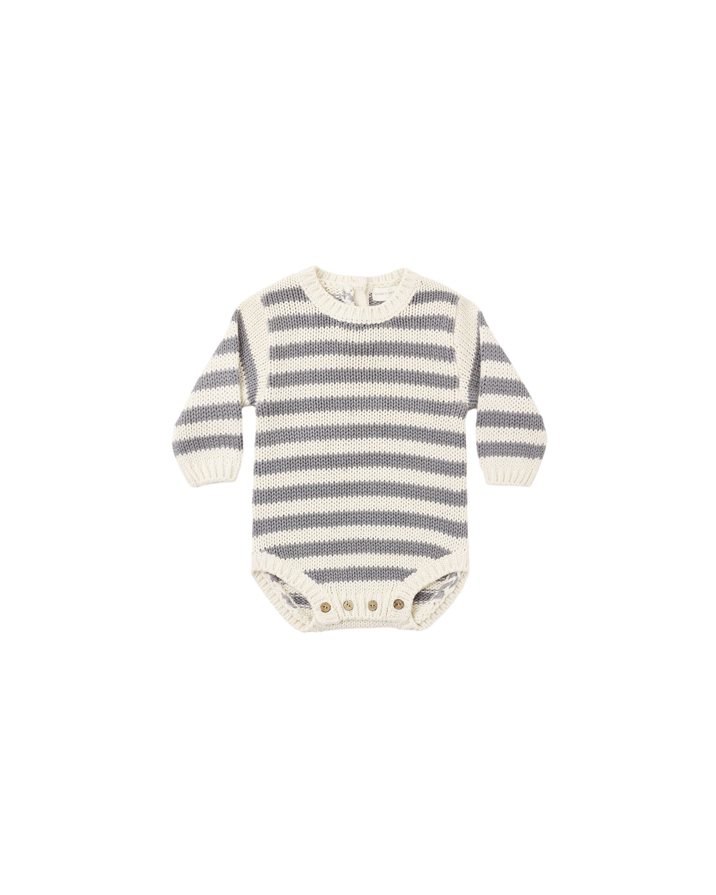 Slate Stripe Rex Romper
