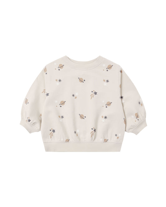 Space Oversized Crew Sweatshirt