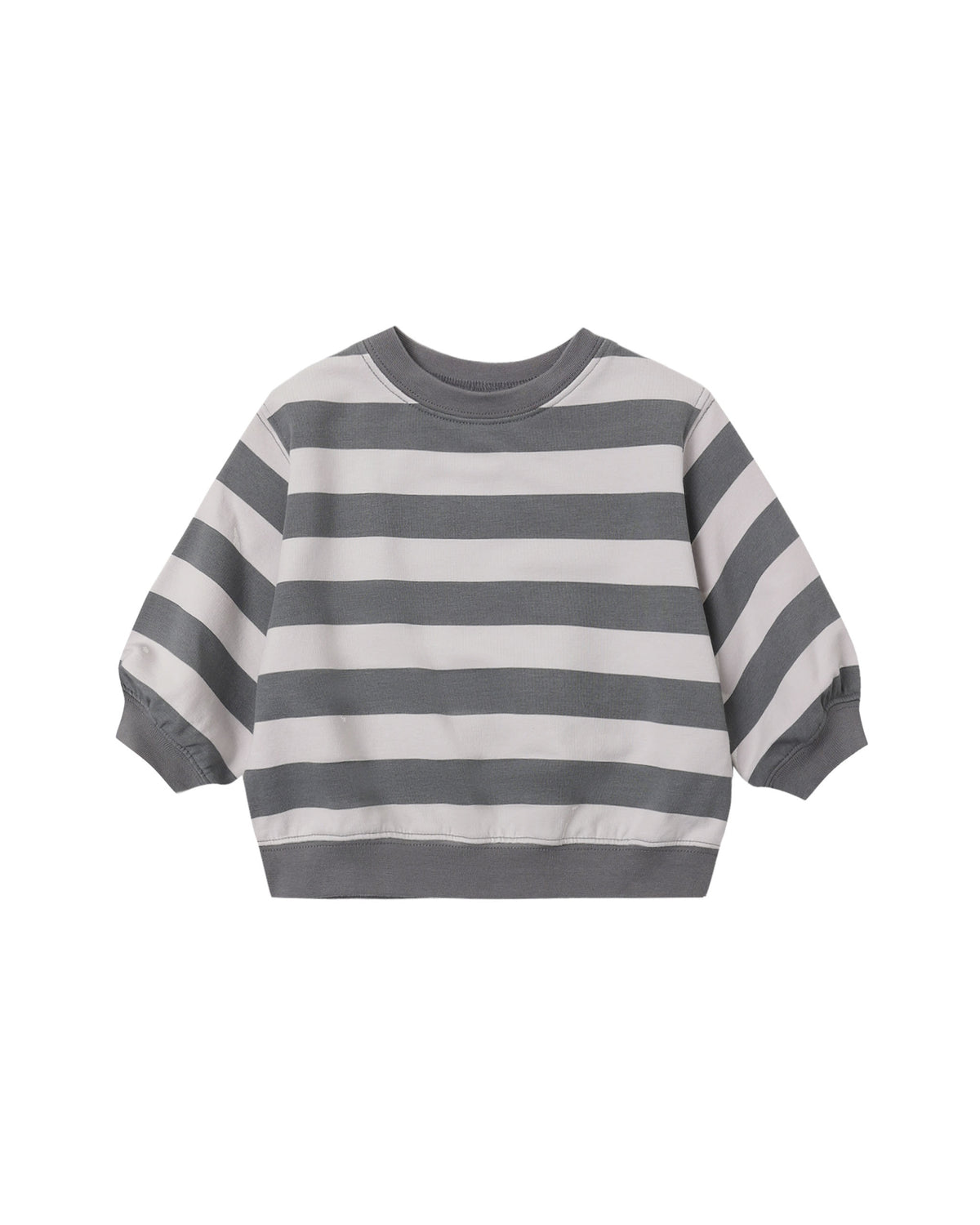 Midnight Stripe Oversized Crew Sweatshirt