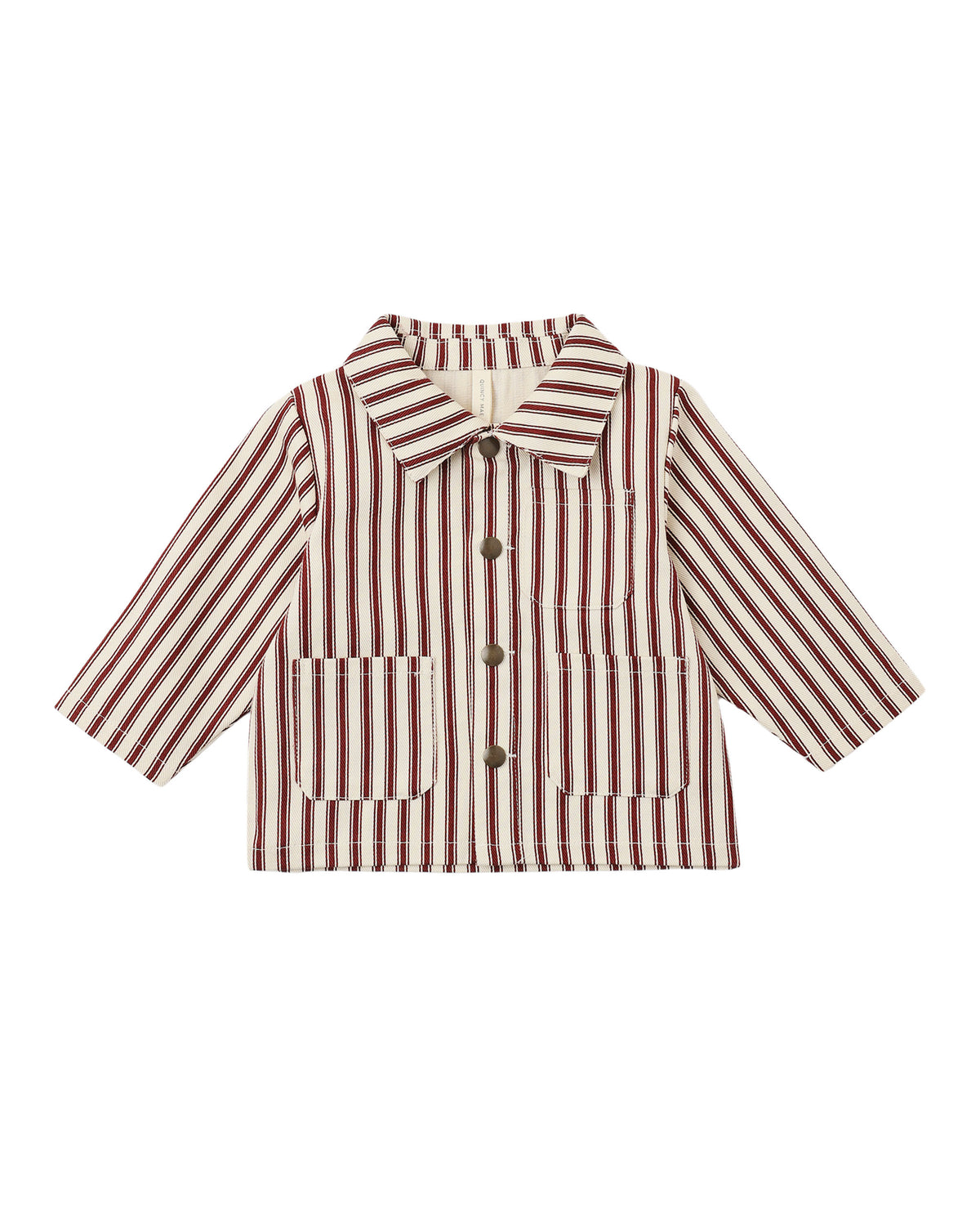 Black Cherry Pinstripe Utility Jacket