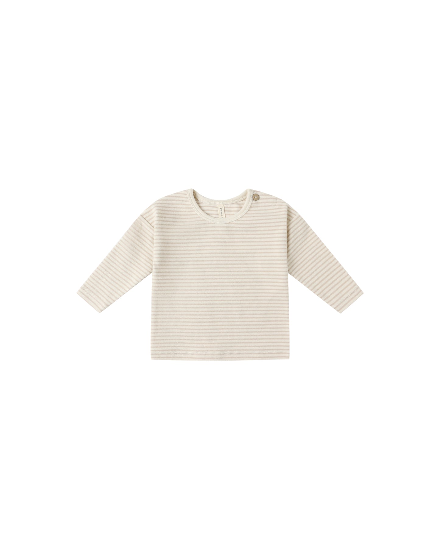 Oat Micro Stripe Long Sleeve Tee
