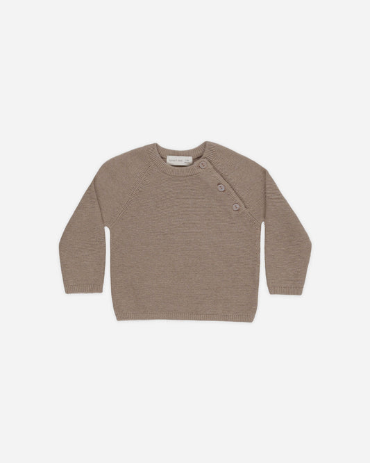 Heathered Mocha Bailey Knit Sweater