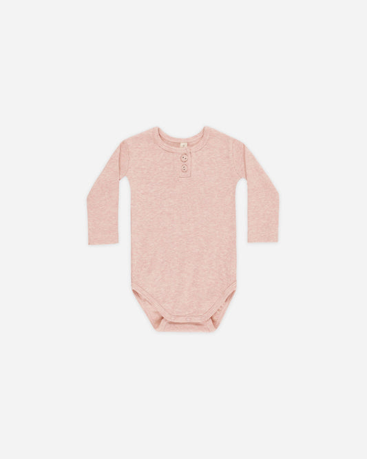 Rose Ribbed Long Sleeve Onesie