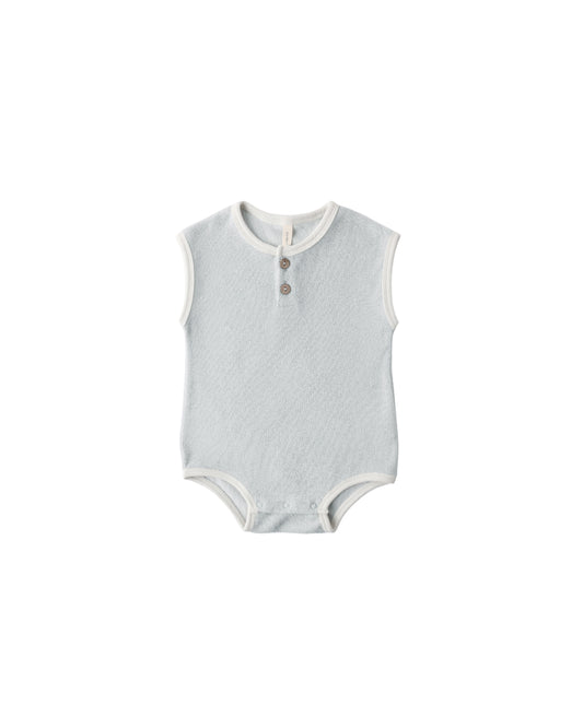 Sky Terry Cloth Romper