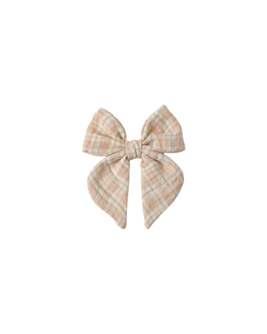Pink Plaid Bow