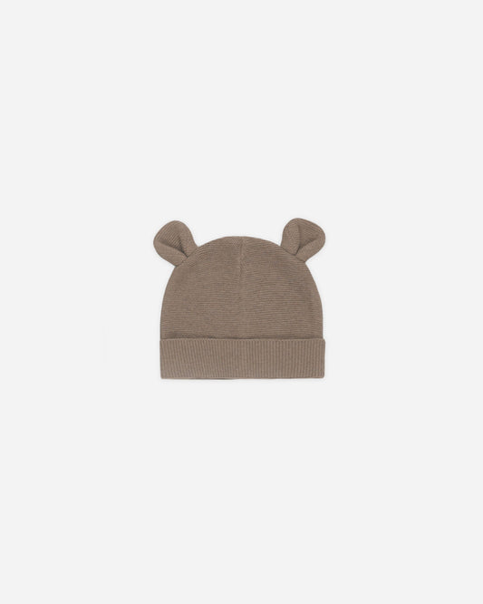 Heathered Mocha Baby Bear Beanie