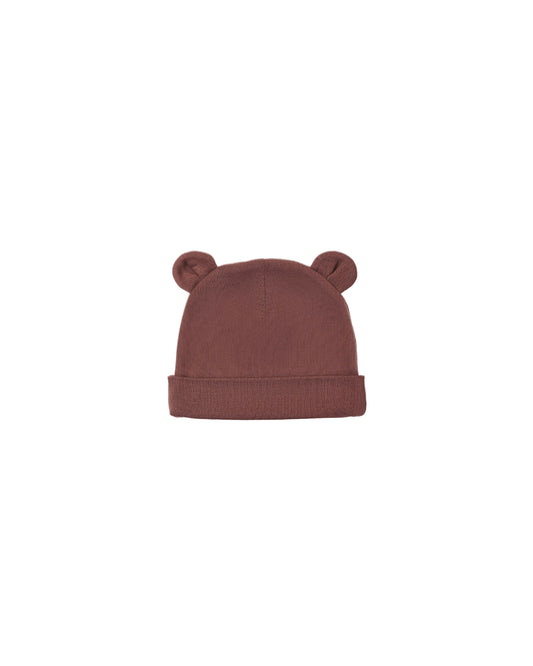 Black Cherry Baby Bear Beanie