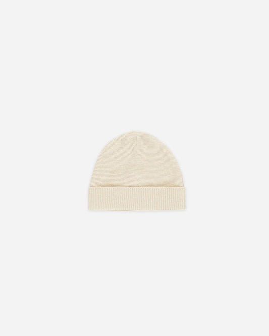 Heathered Natural Baby Beanie