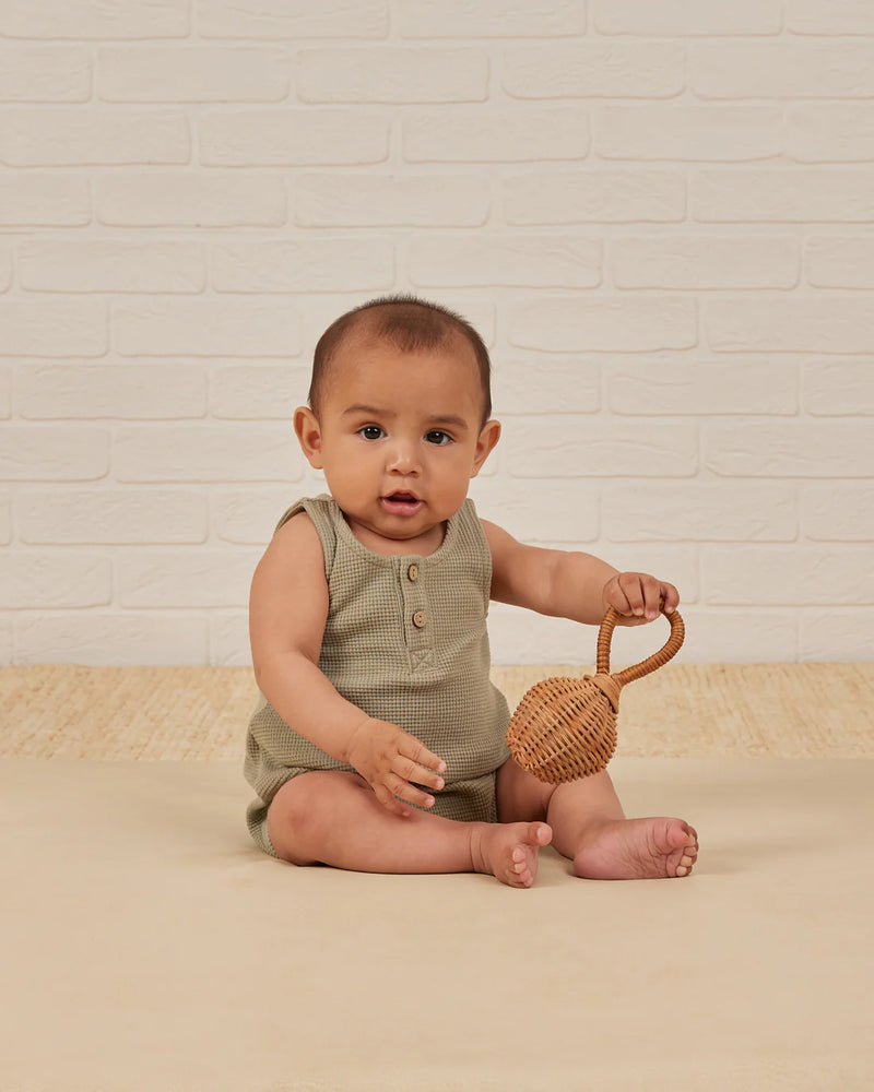 Quincy Mae - Sage Sleeveless Bubble Romper