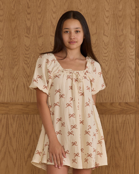 Teen Ruby Bows Sabrina Mini Dress