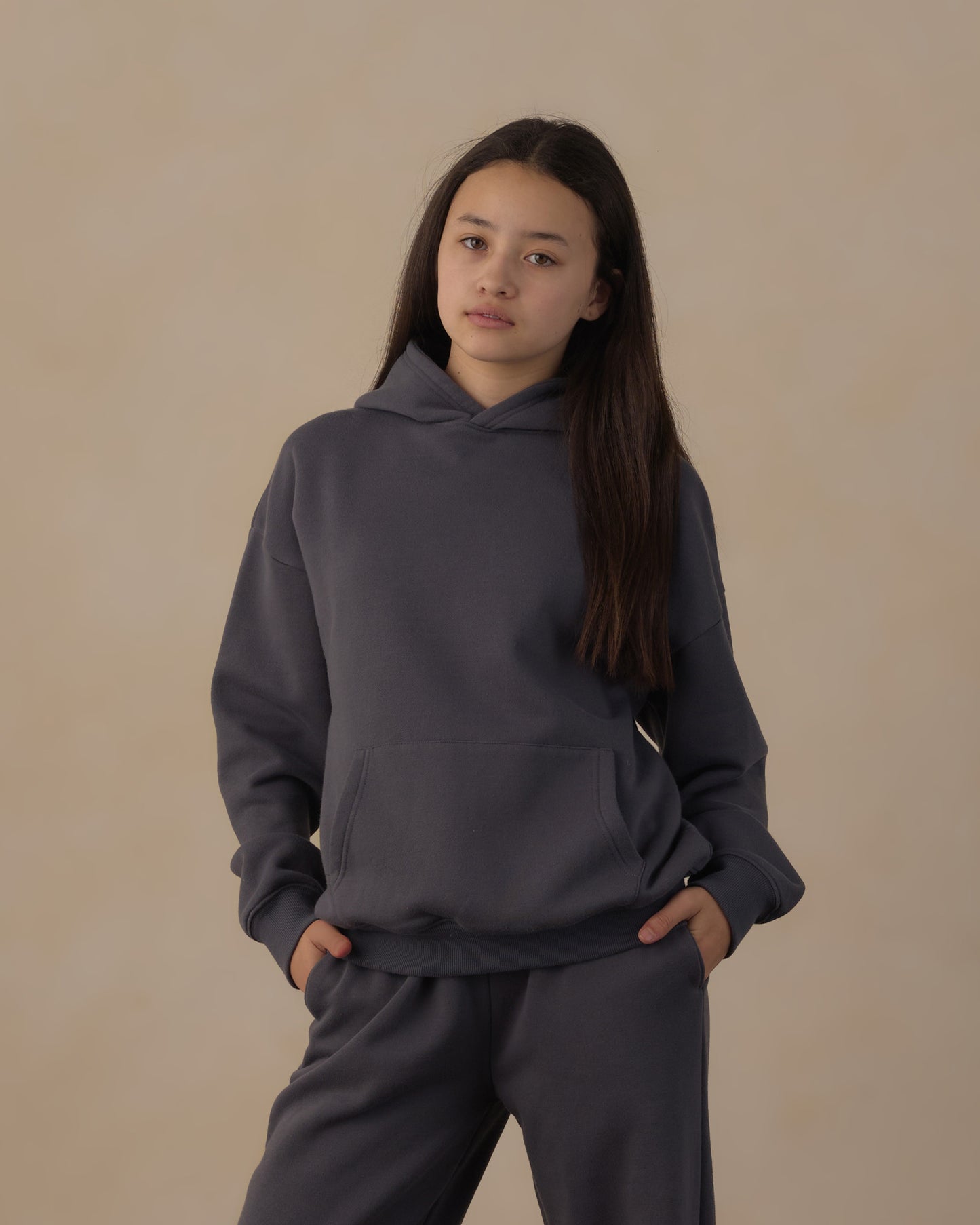 Teen Midnight Sweatpant by Rylee & Cru, soft navy blue joggers with relaxed fit and drawstring waist, perfect for casual wear.