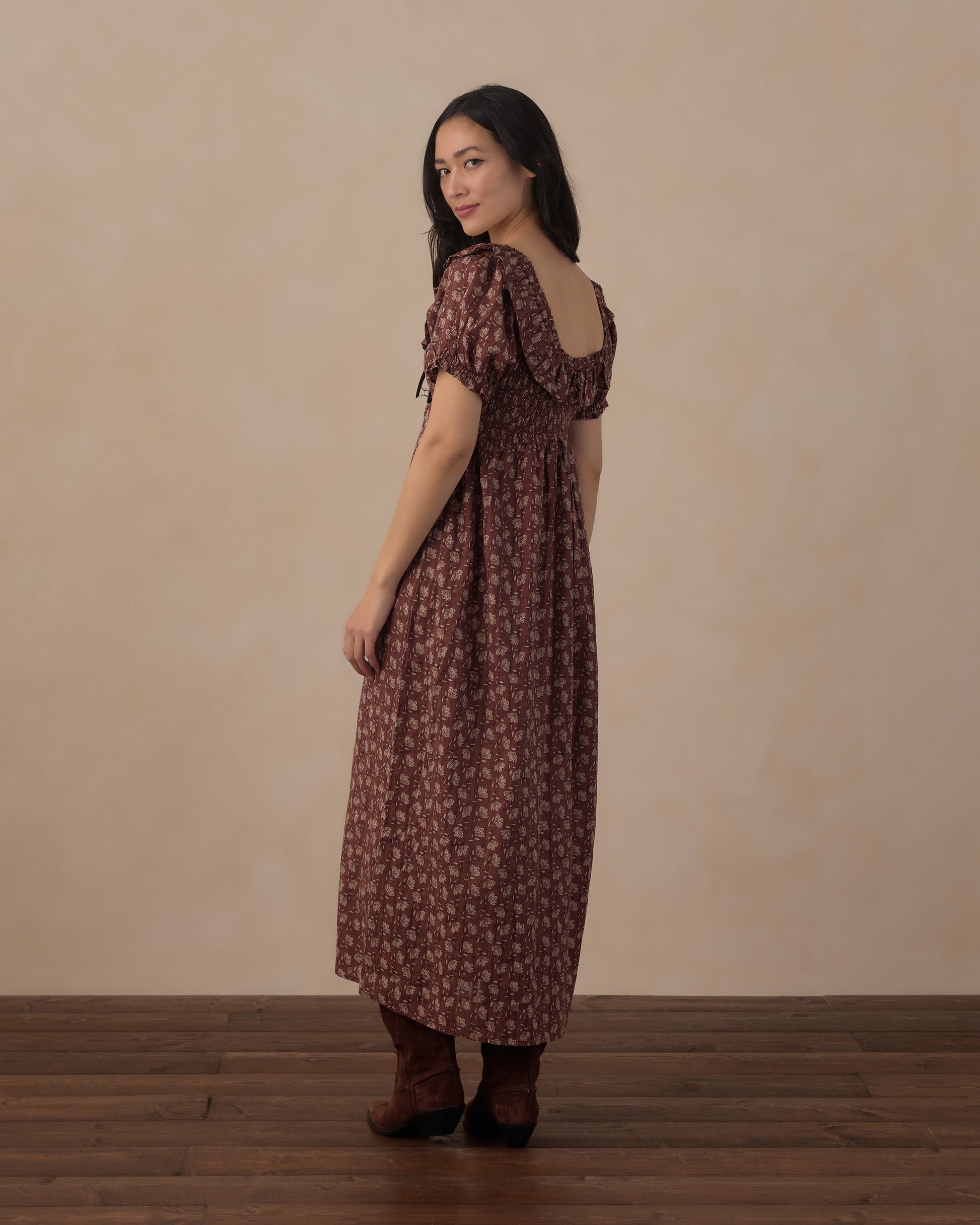 Women's Mulberry Iris Dillon maxi dress by Rylee & Cru, featuring a flowing floral design and comfortable fit.