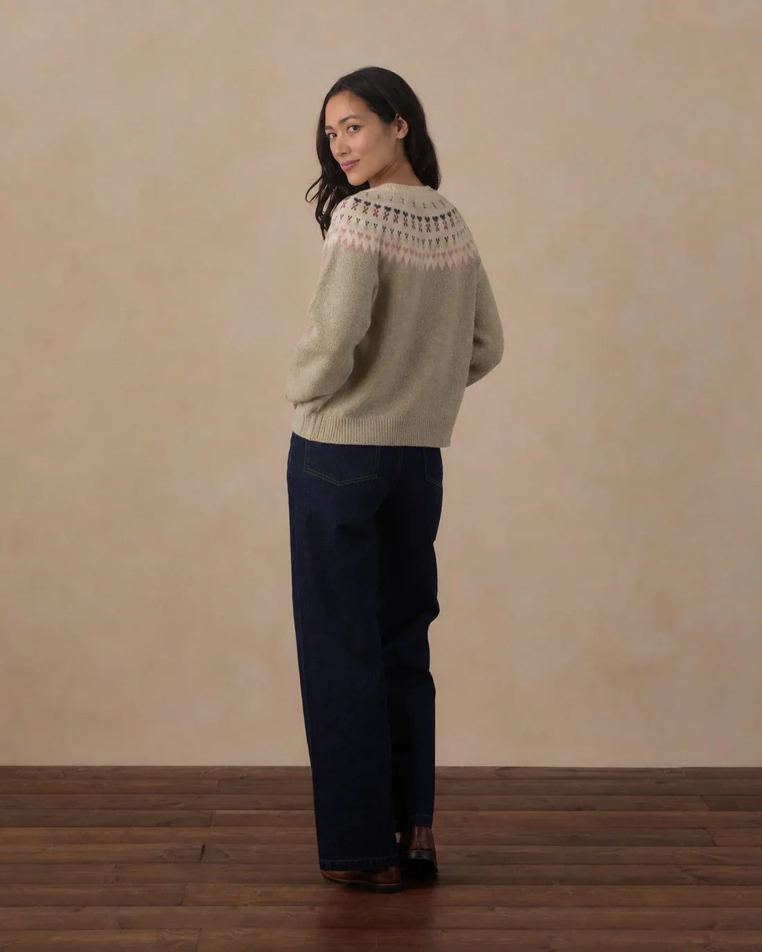 Women's Sage Fair Isle Sweater