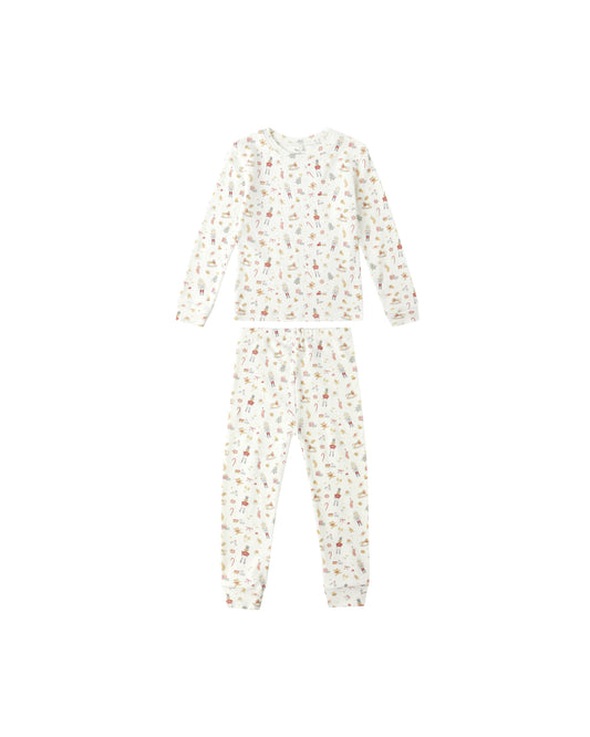Festive Organic Long Sleeve Pajama Set