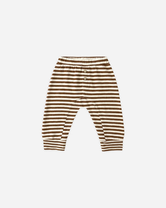 Brown Stripe Baby Cru Pant
