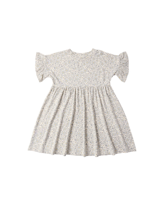 Blue Meadow Babydoll Dress by Rylee & Cru, featuring a flowy design with natural floral patterns and a soft, comfortable fabric.