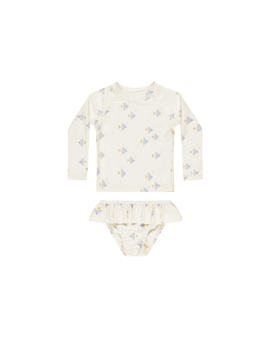 Rylee & Cru - Angel Fish Rashguard Girls Set