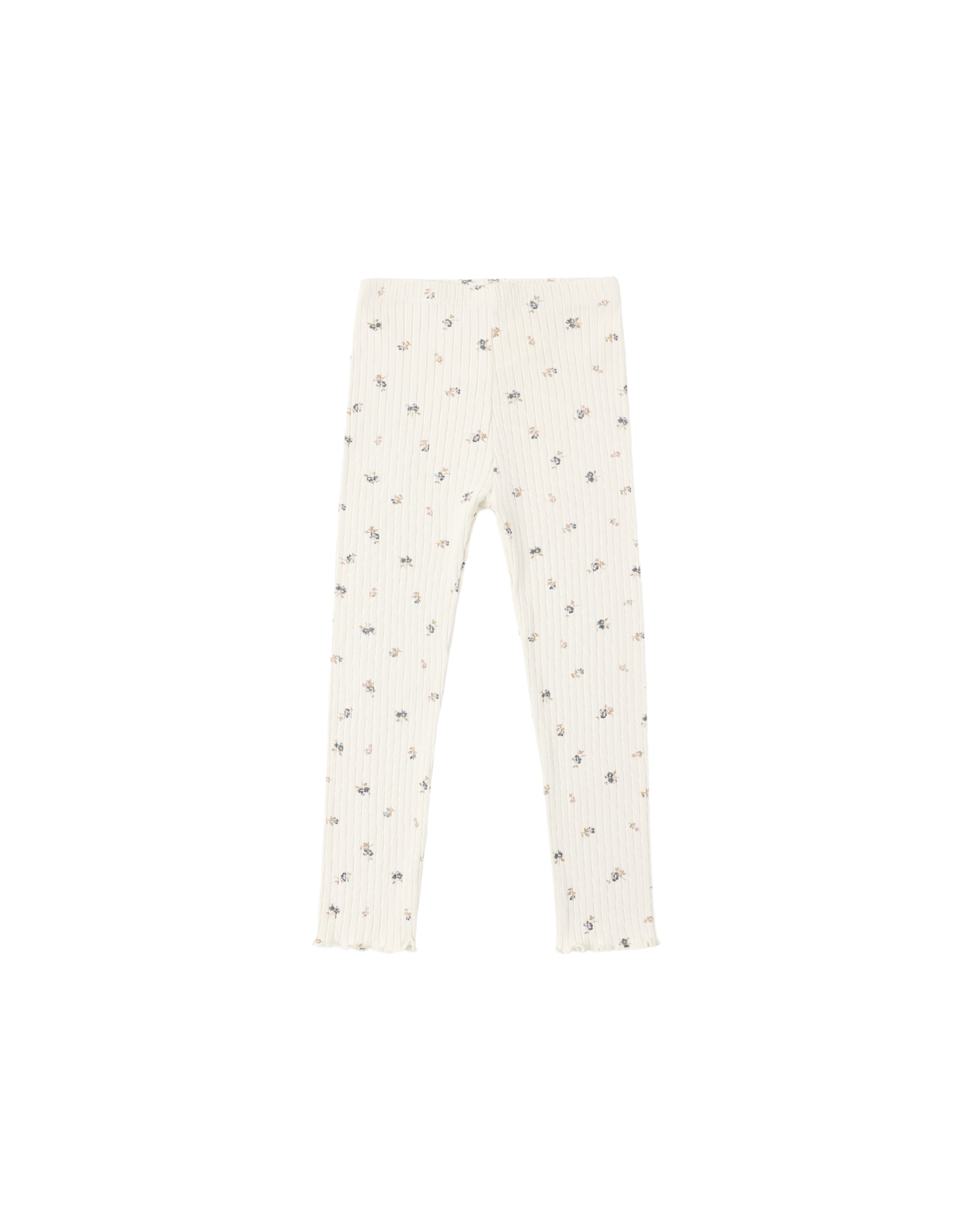 Natural Ditsy Rylee & Cru leggings featuring a soft, floral print fabric with elastic waistband for comfortable fit.