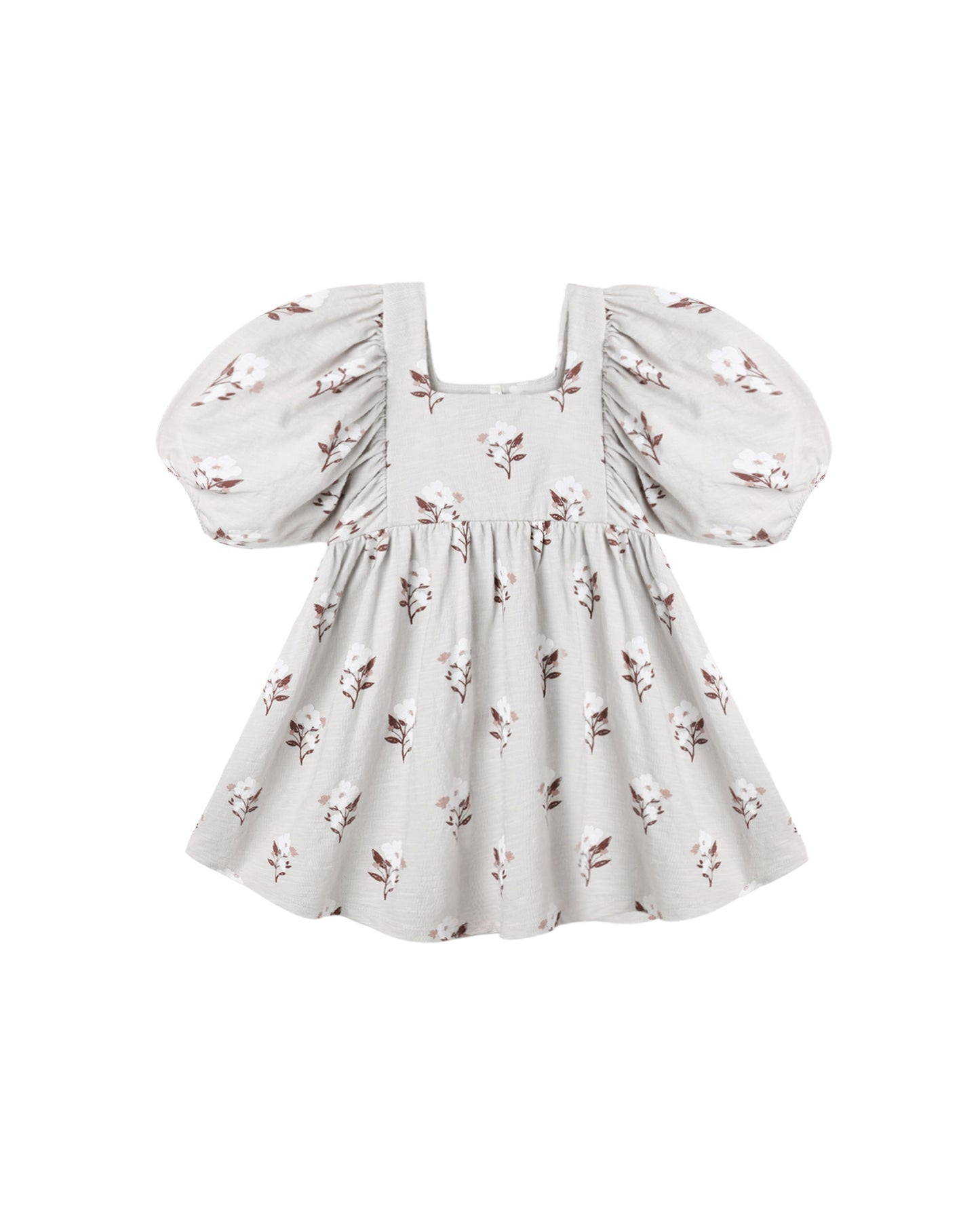 Rylee & Cru Wildflower Brea Dress in fog color, featuring a flowy fabric and floral pattern for a charming, casual look.