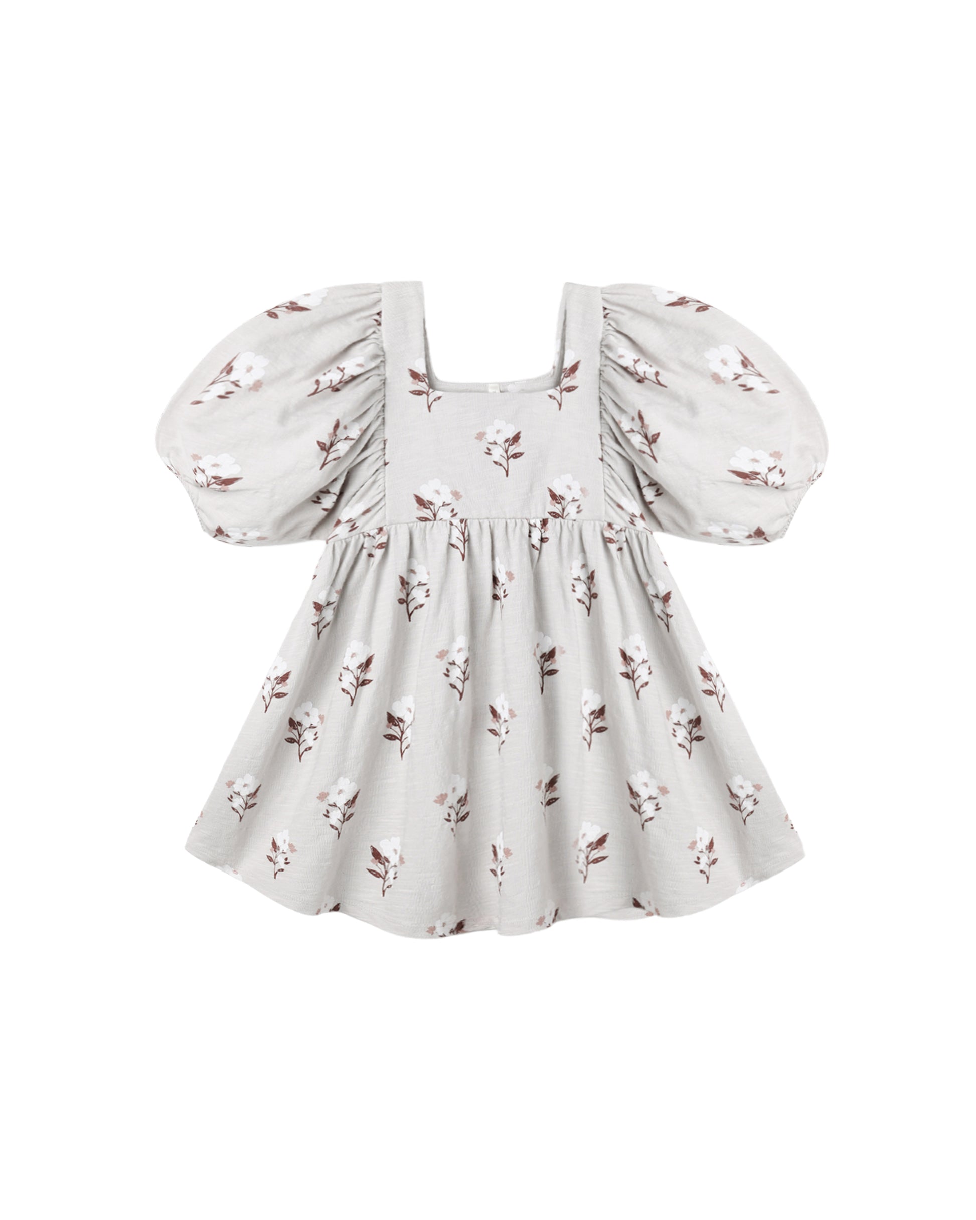 Rylee & Cru Wildflower Brea Dress in fog color, featuring a flowy fabric and floral pattern for a charming, casual look.