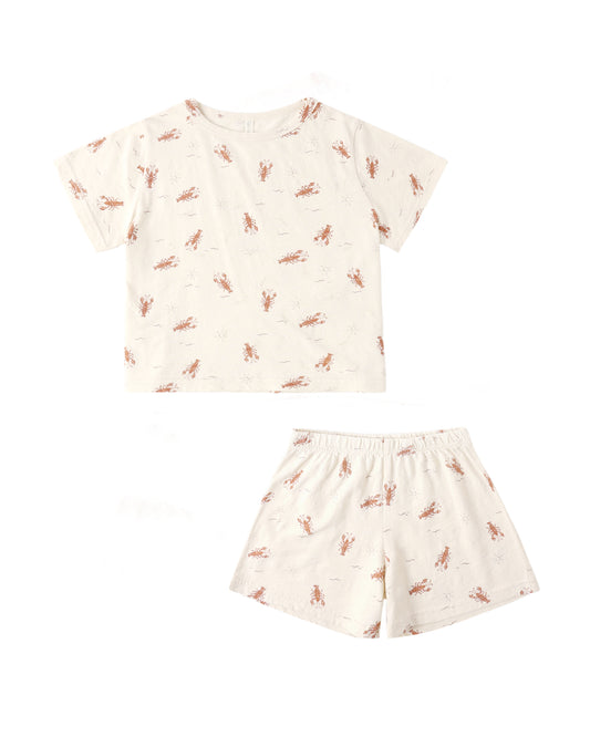 Natural-colored Lobsters Play Set by Rylee & Cru featuring realistic lobster figures for imaginative play.