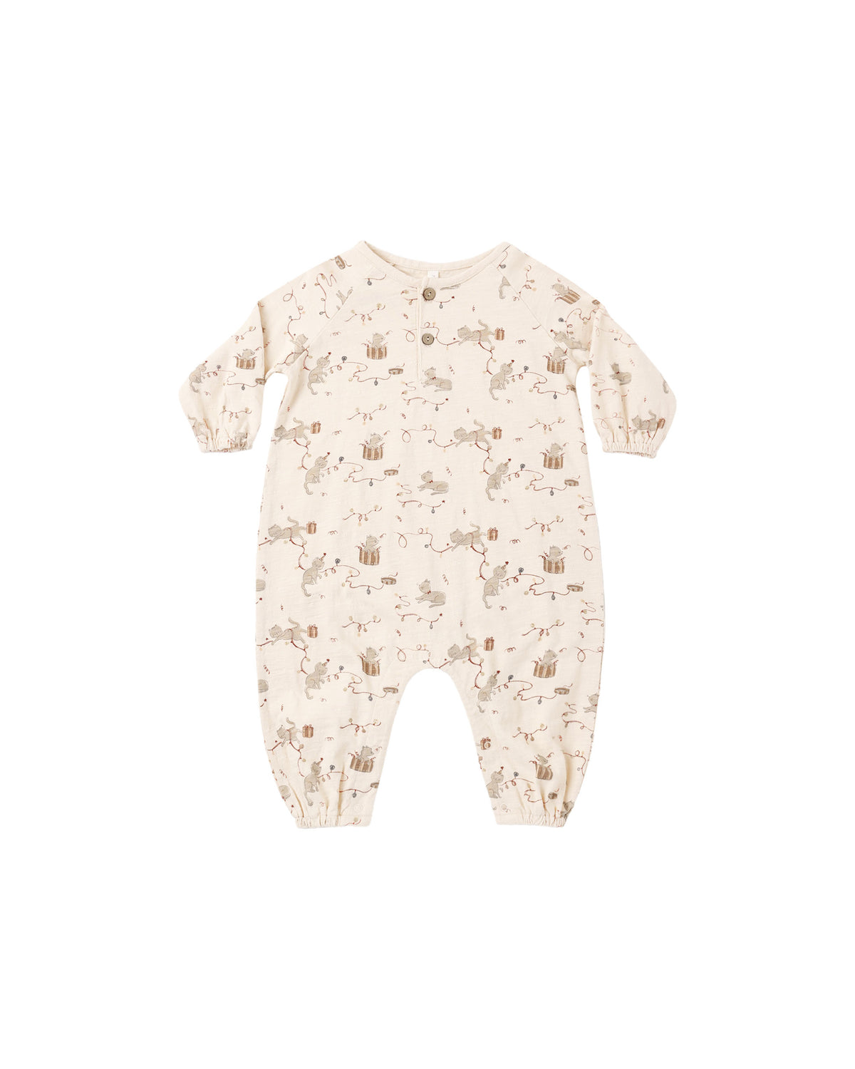 Kitties Henley Jumpsuit