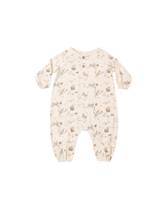 Kitties Henley Jumpsuit