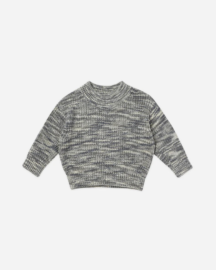 Rylee & Cru - Baby Relaxed Knit Sweater Heathered Slate