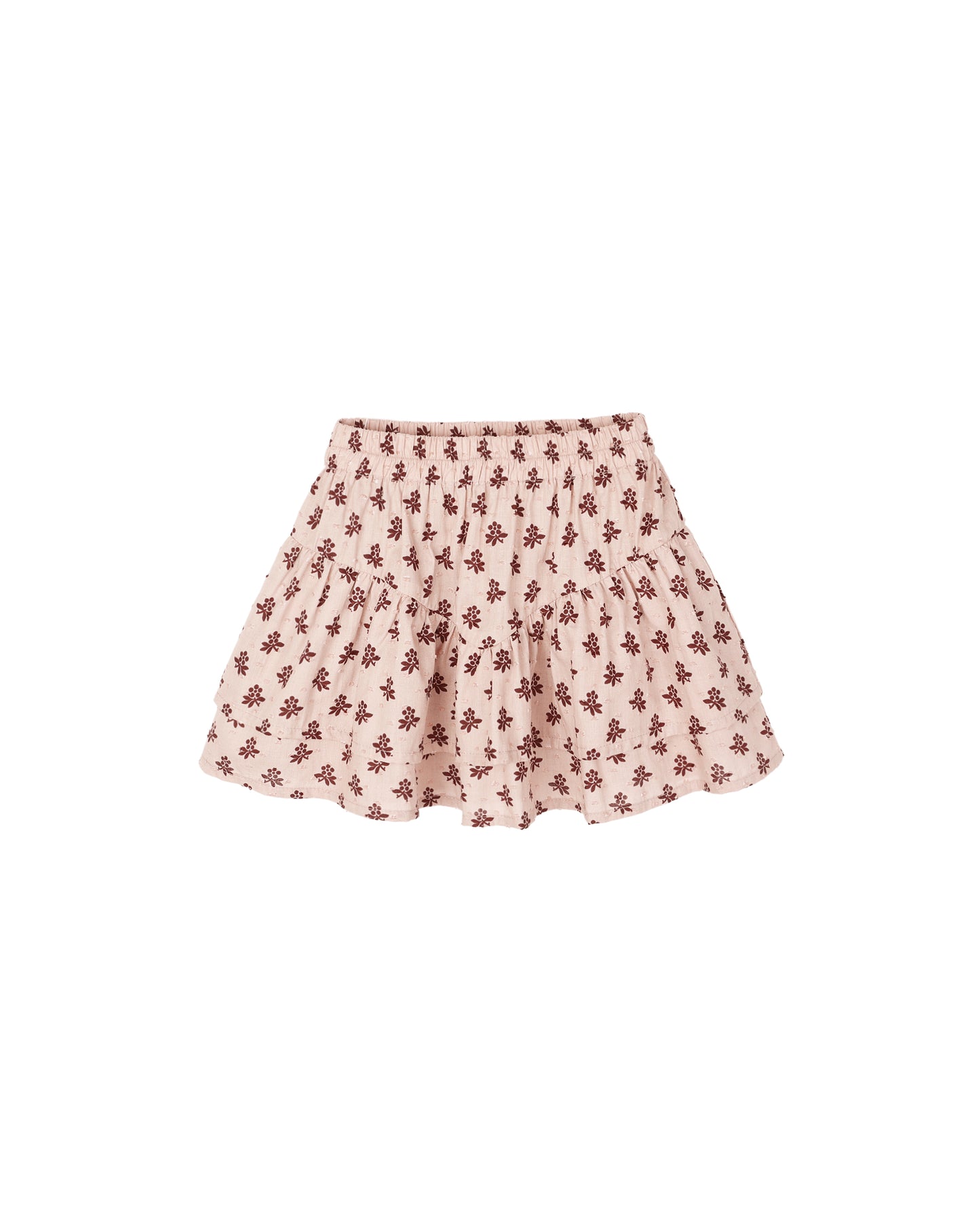 Rylee & Cru - Blush Fleur Tiered Mini Skirt
