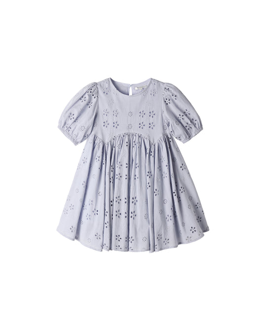 Periwinkle Rose Dress by Rylee & Cru featuring a floral pattern and soft fabric for a stylish children's outfit.