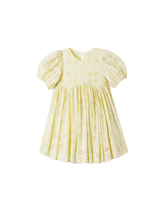Rylee & Cru citron rose dress for girls, featuring a colorful floral pattern and comfortable fabric.