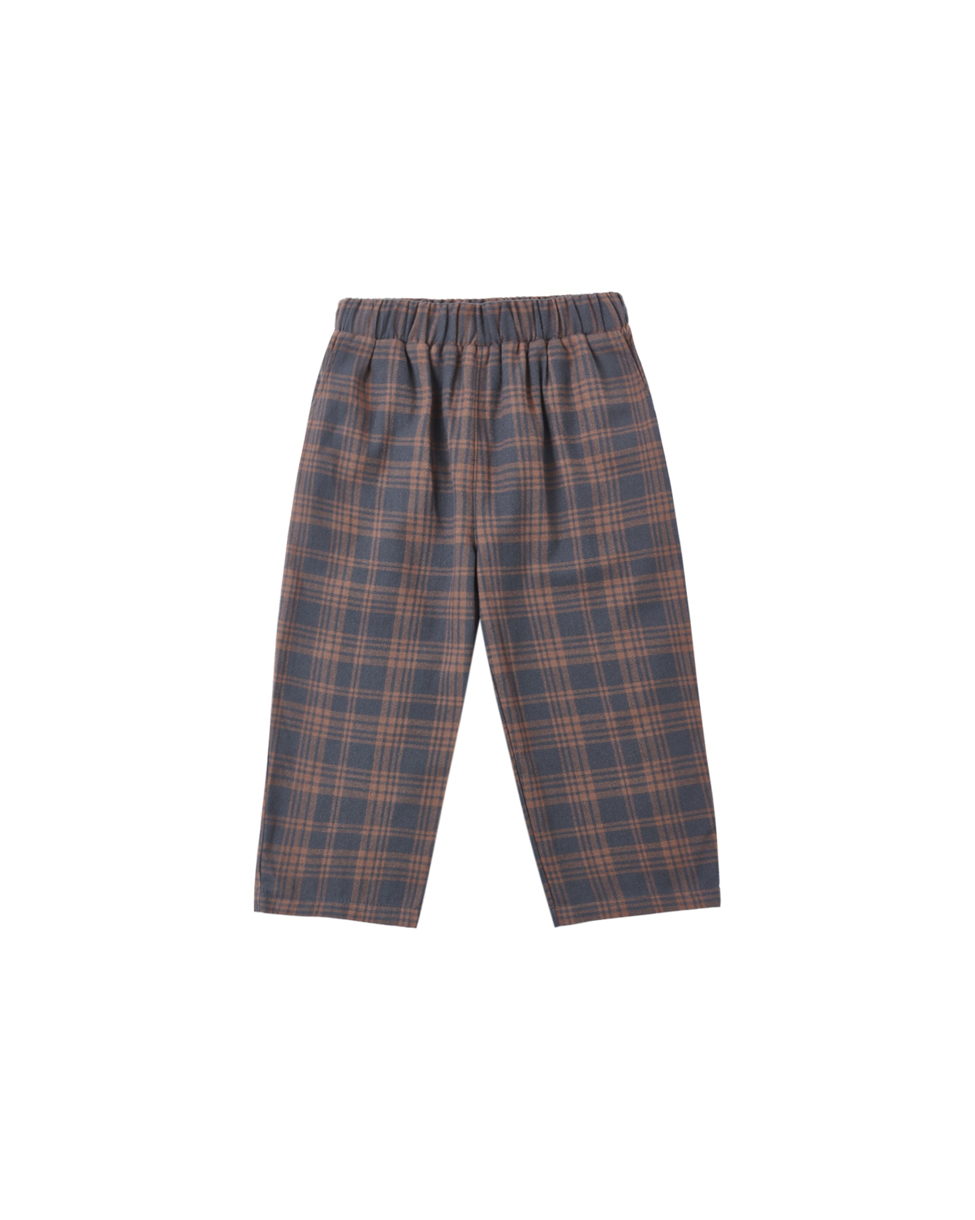 Rylee & Cru Midnight Plaid Palmer Pants featuring a cozy plaid pattern and relaxed fit for comfortable casual wear.