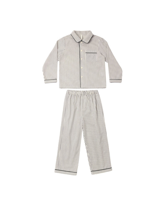 Evergreen Stripe Long Sleeve Pajamas