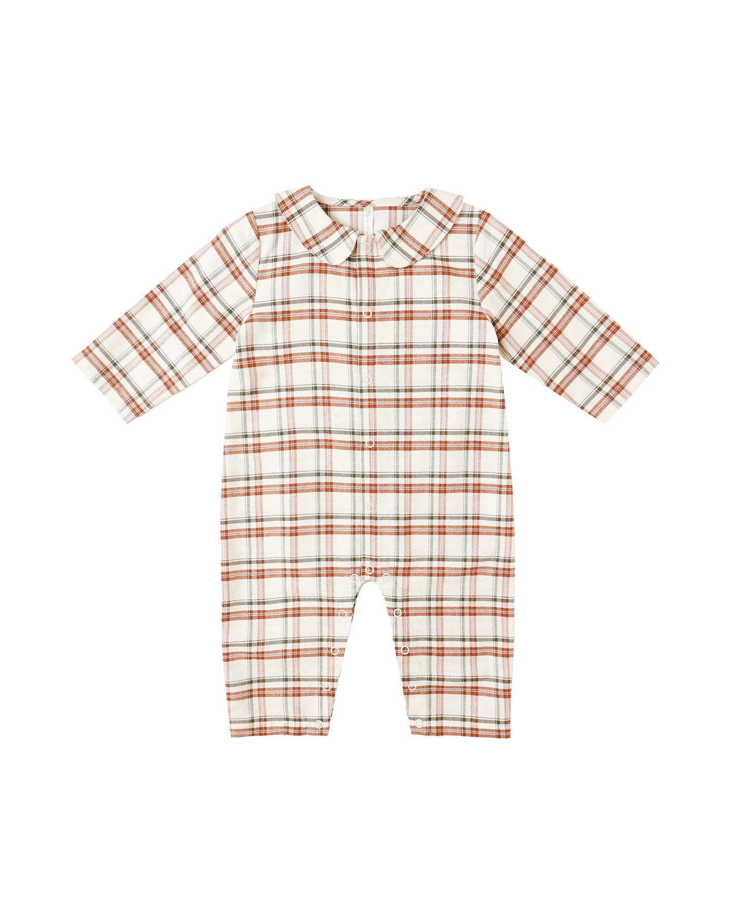 Holiday Flannel Baby Pajama Romper