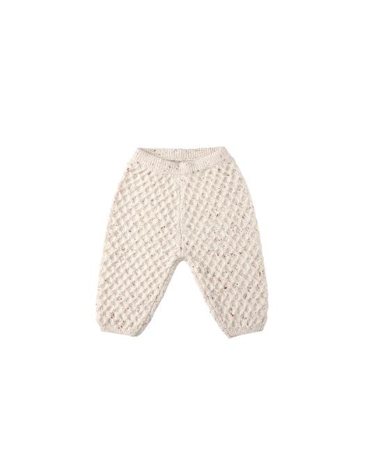 Natural Speckled Knit Pant