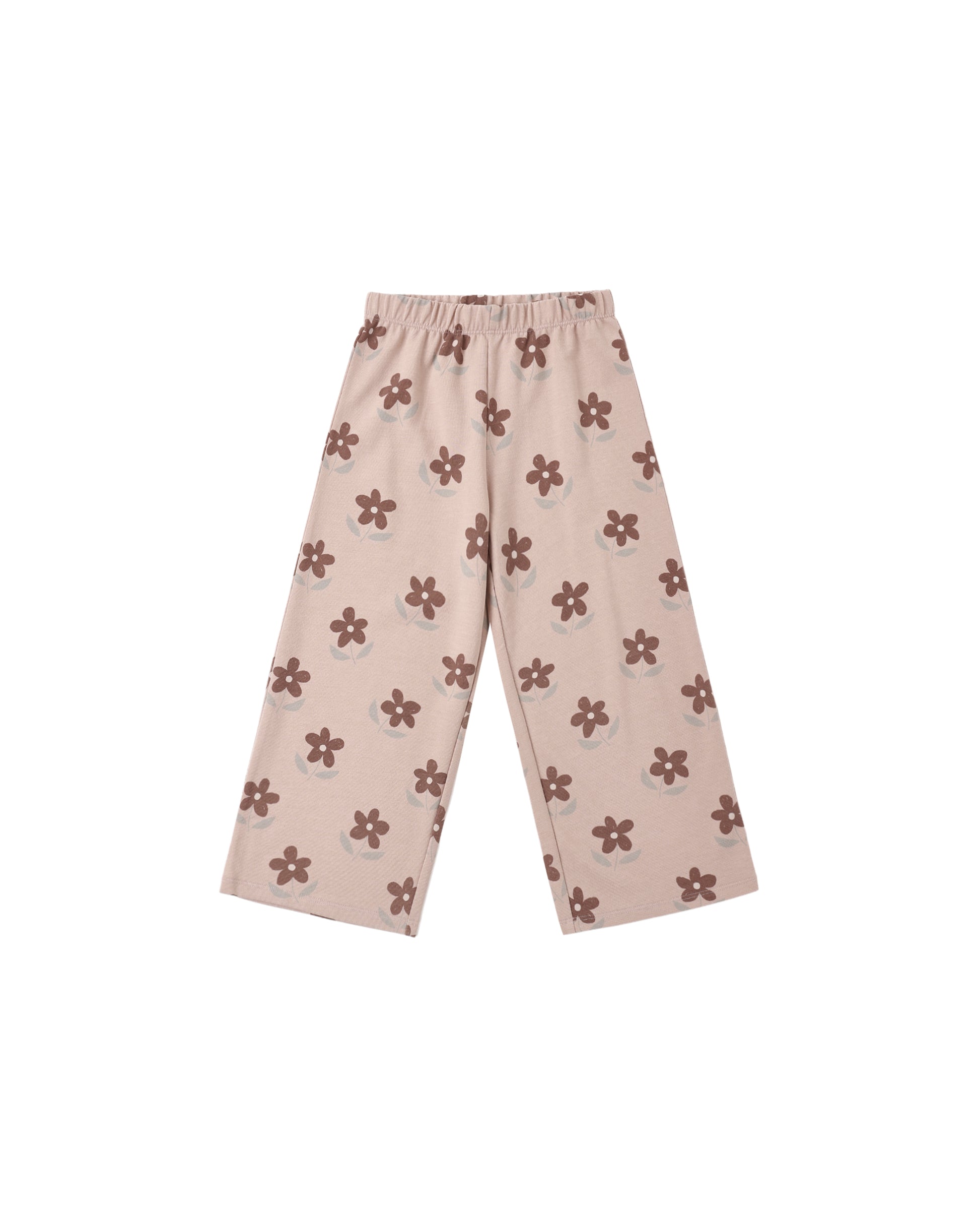 Rylee & Cru Daisy Track Pant in Rosewood, featuring soft fabric, relaxed fit, and stylish design with elastic waistband.