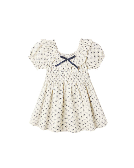 Vintage Fleur Dillion dress by Rylee & Cru featuring a natural floral pattern and classic A-line silhouette.