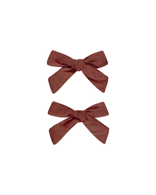 Ruby Bows Set of 2