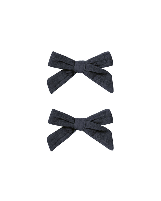 Rylee & Cru - Navy Bows Set of 2
