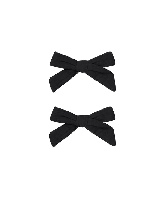 Black Bows Set of 2