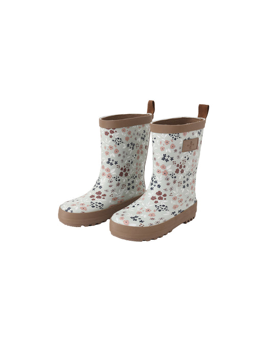 Rylee & Cru garden rainboot in sage color with waterproof design and adjustable straps, ideal for outdoor gardening and rainy days.