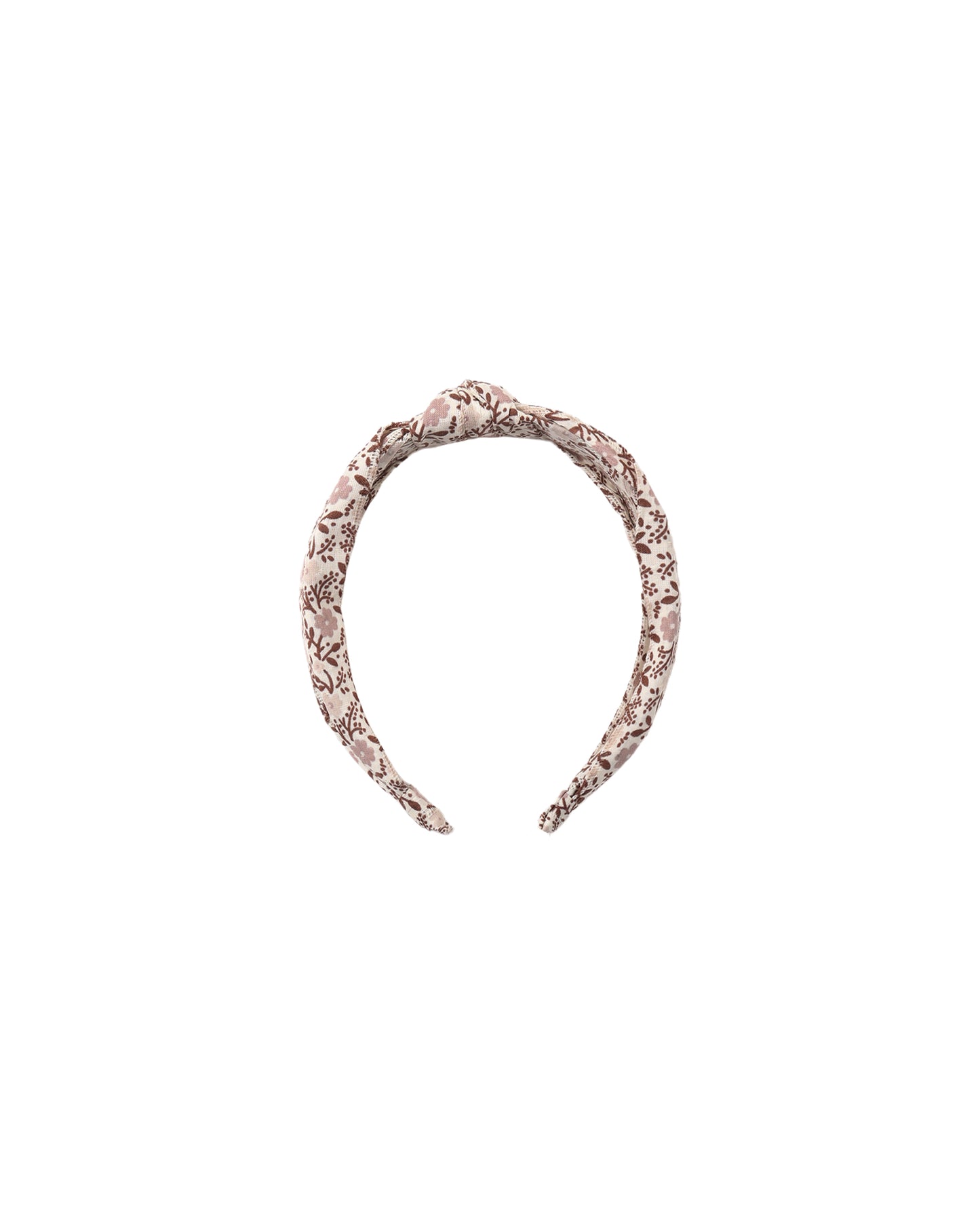 Rylee & Cru Primrose knotted headband in natural fabric, featuring a soft, stylish design for infants and toddlers.