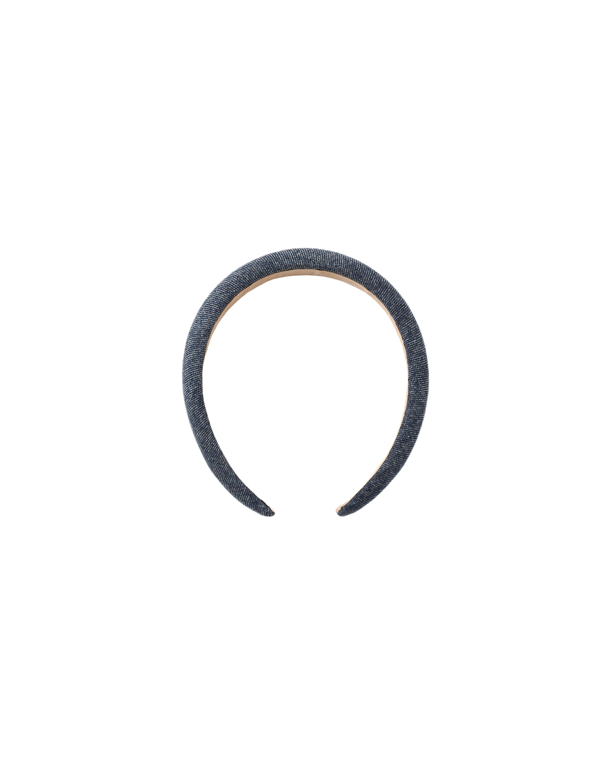 Indigo padded headband by Rylee & Cru featuring soft fabric and padded design, ideal for stylish baby or toddler accessories.
