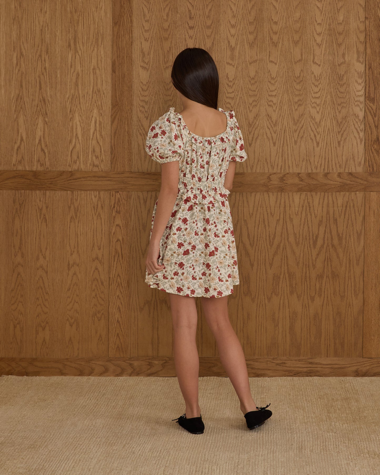 Teen Holiday Floral Shayla Dress
