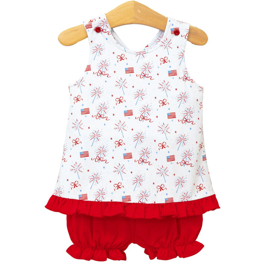 Jellybean - Fireworks and Freedom Swing Back Bloomer Set