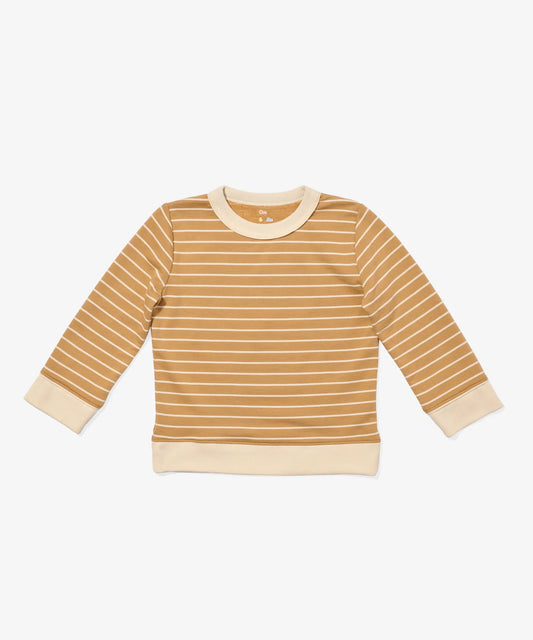 Camel French Stripe Remy Sweatshirt